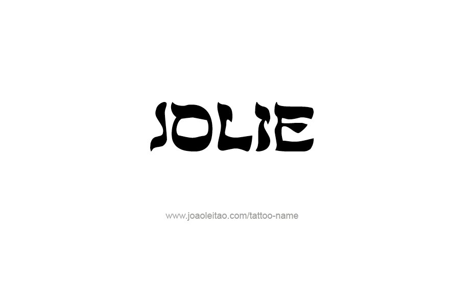 Tattoo Design Name Jolie   