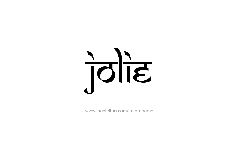 Tattoo Design Name Jolie   