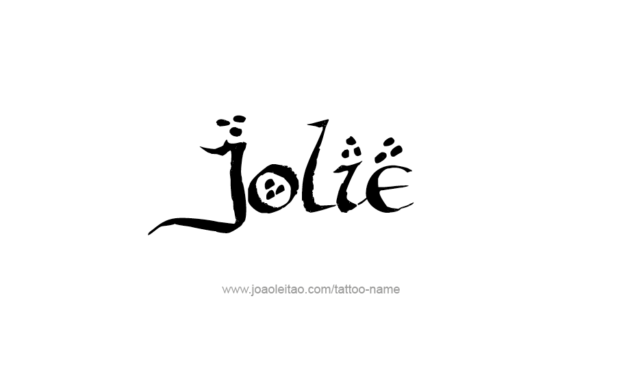 Tattoo Design Name Jolie   