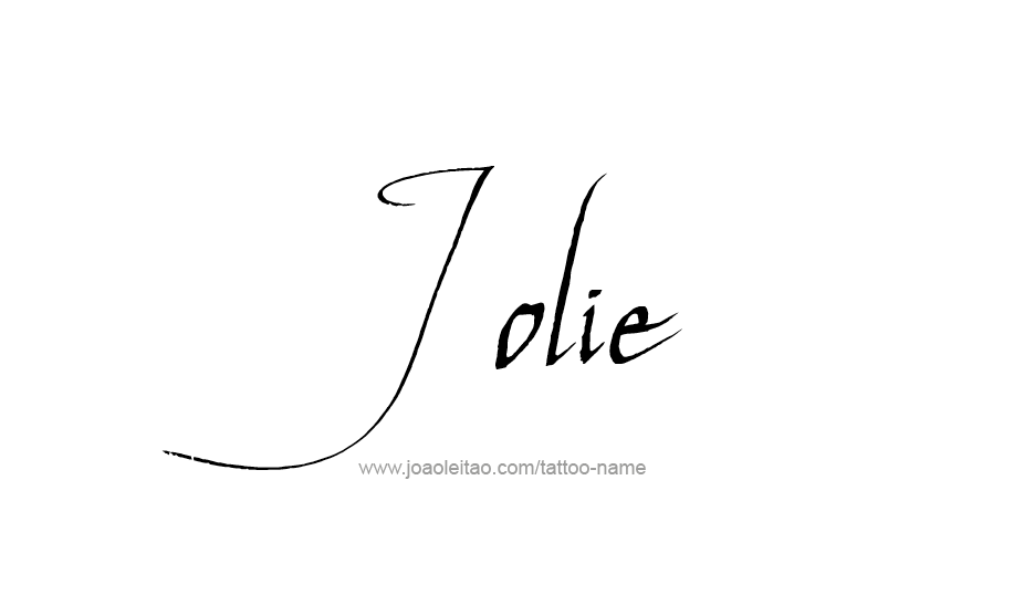 Tattoo Design Name Jolie   