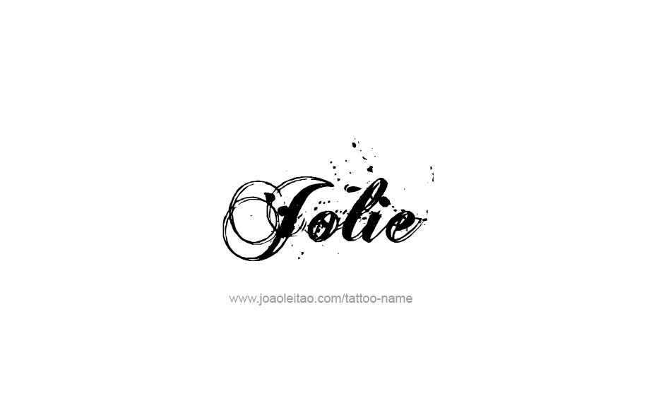 Tattoo Design Name Jolie   