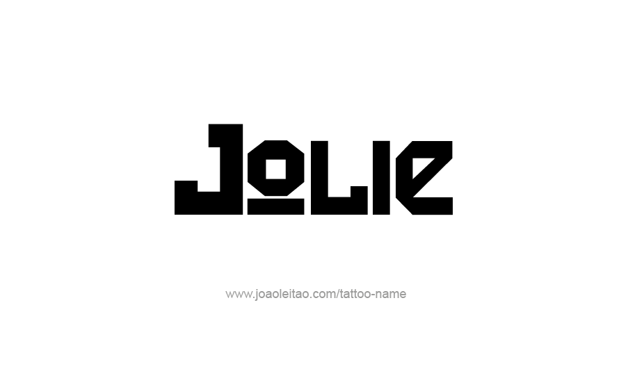 Tattoo Design Name Jolie   