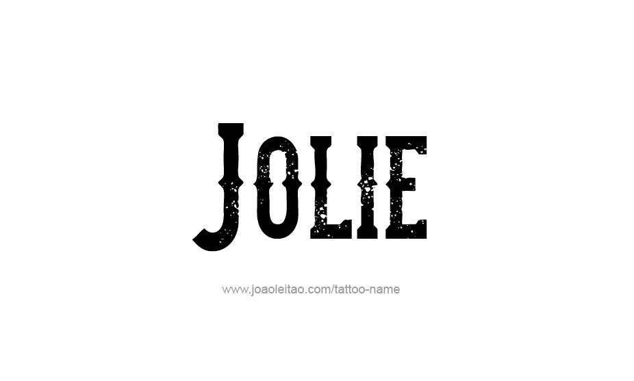 Tattoo Design Name Jolie   