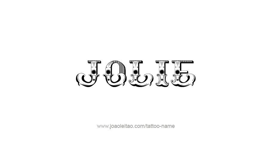 Tattoo Design Name Jolie   