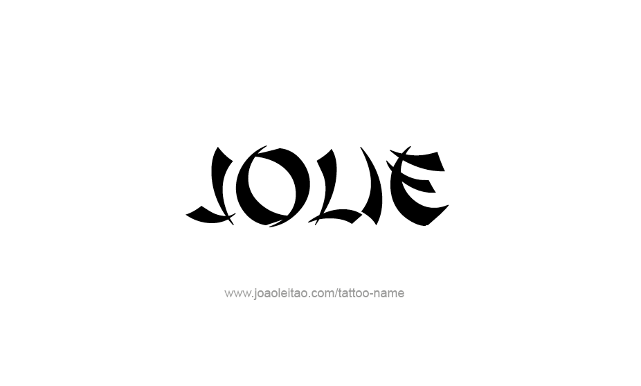 Tattoo Design Name Jolie   