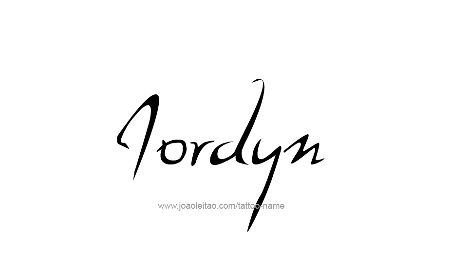 Tattoo Design Name Jordyn   