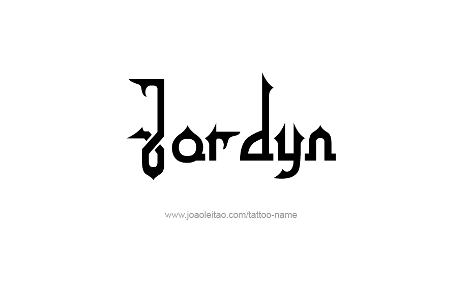 Tattoo Design Name Jordyn   