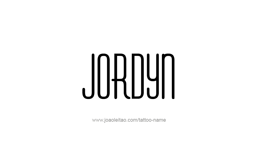 Tattoo Design Name Jordyn   