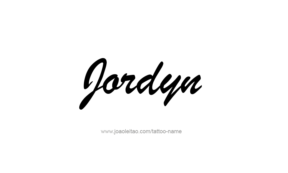 Tattoo Design Name Jordyn   