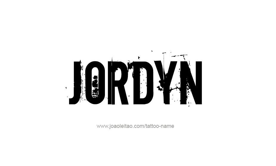 Tattoo Design Name Jordyn   