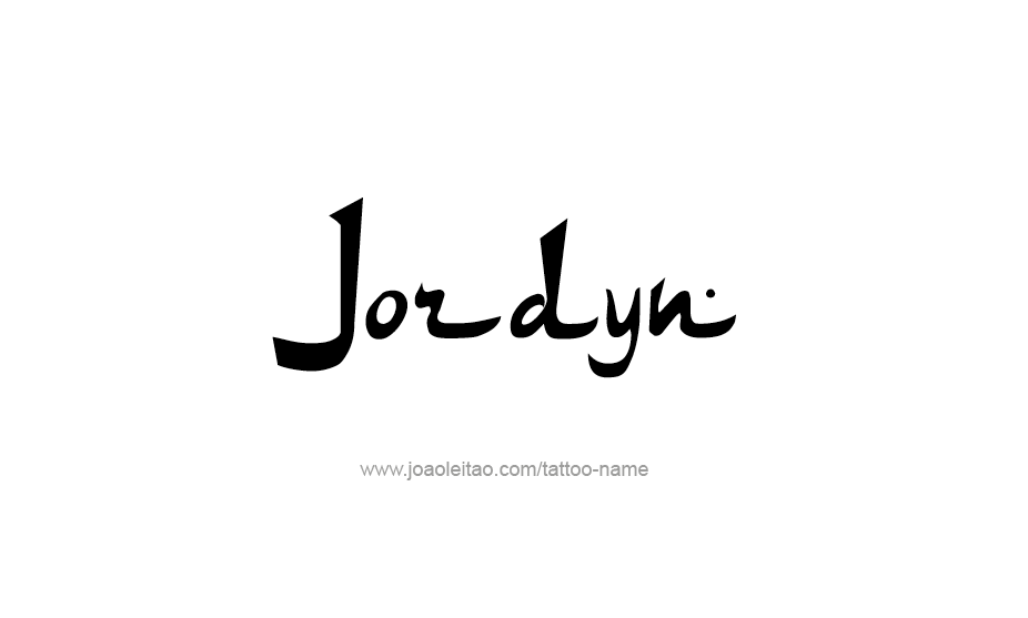 Tattoo Design Name Jordyn   