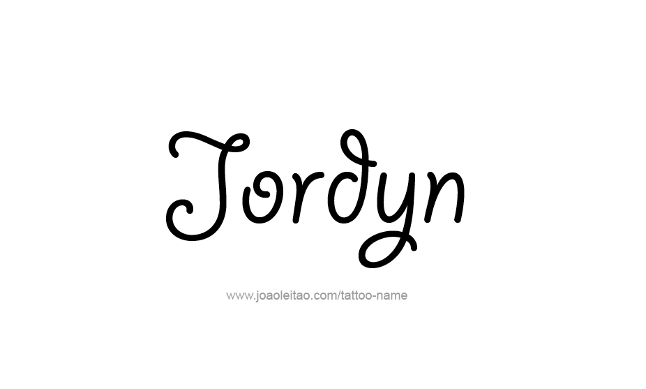 Tattoo Design Name Jordyn   