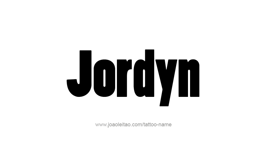 Tattoo Design Name Jordyn   