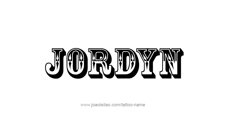 Tattoo Design Name Jordyn   