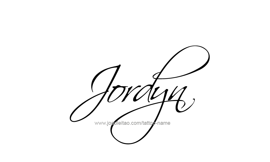 Tattoo Design Name Jordyn   