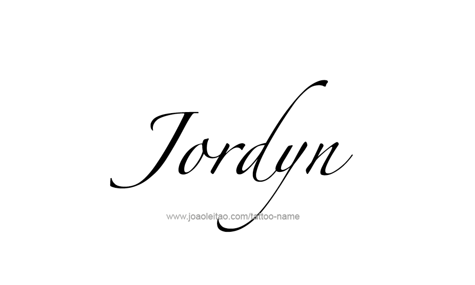 Tattoo Design Name Jordyn   