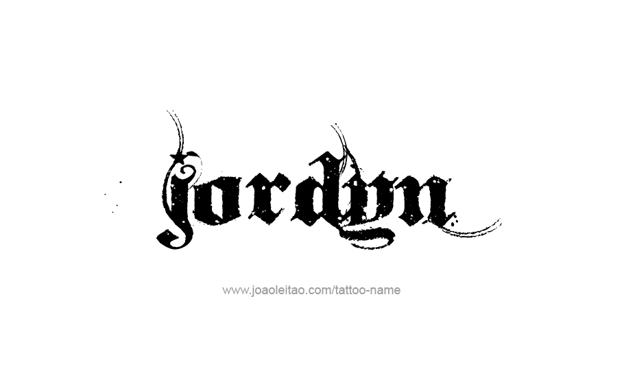 Tattoo Design Name Jordyn   