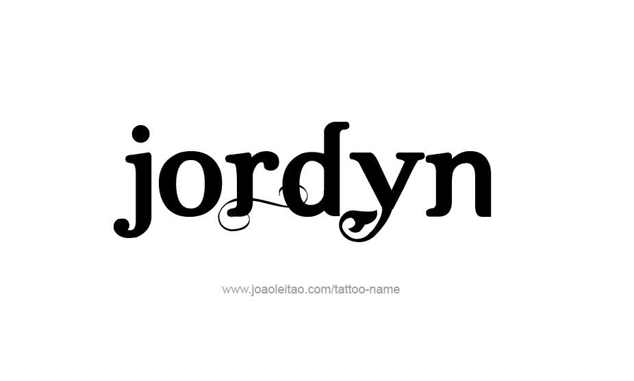 Tattoo Design Name Jordyn   