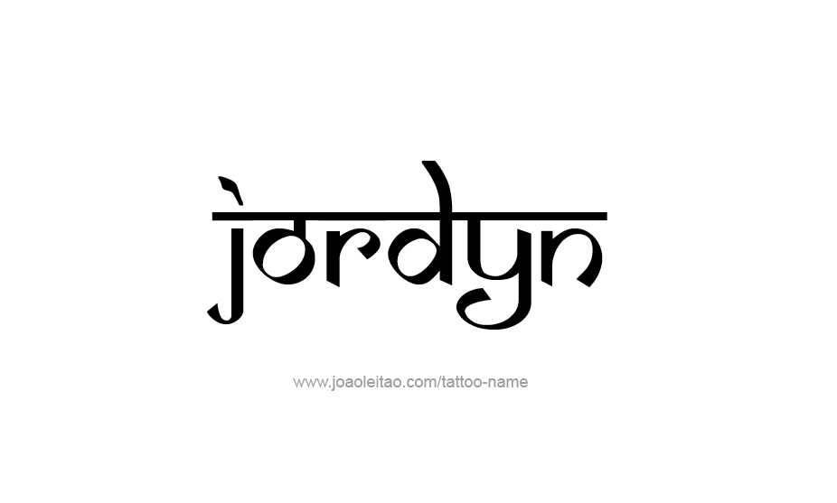 Tattoo Design Name Jordyn   