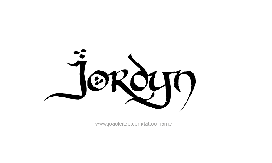 Tattoo Design Name Jordyn   