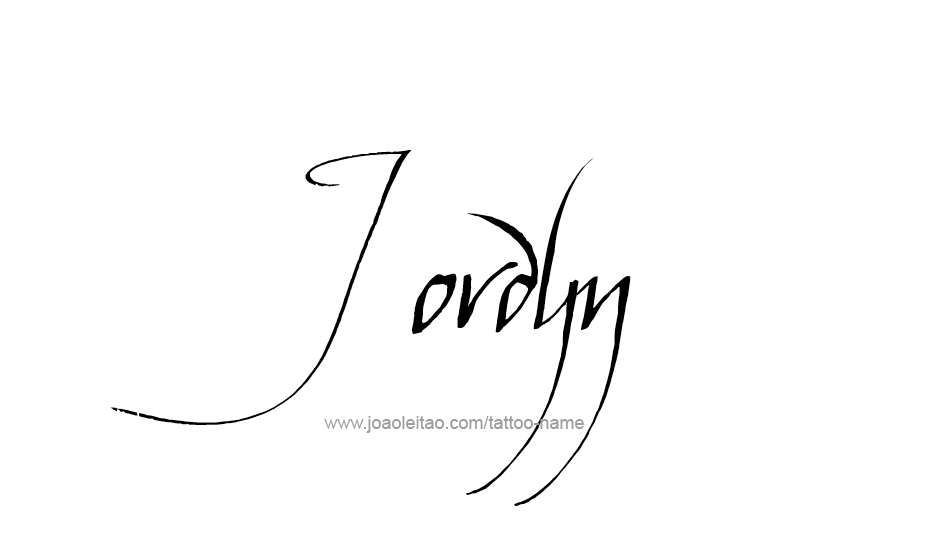 Tattoo Design Name Jordyn   