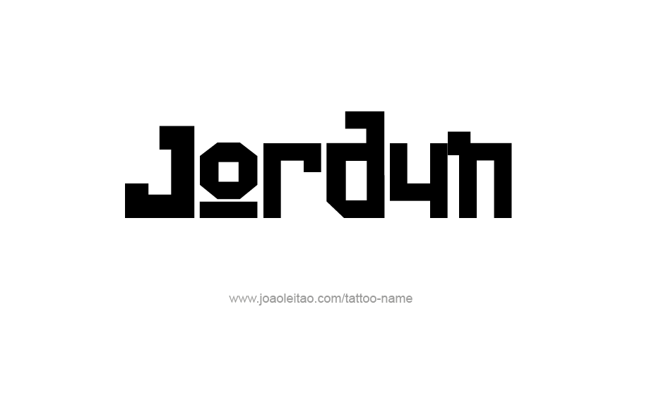 Tattoo Design Name Jordyn   