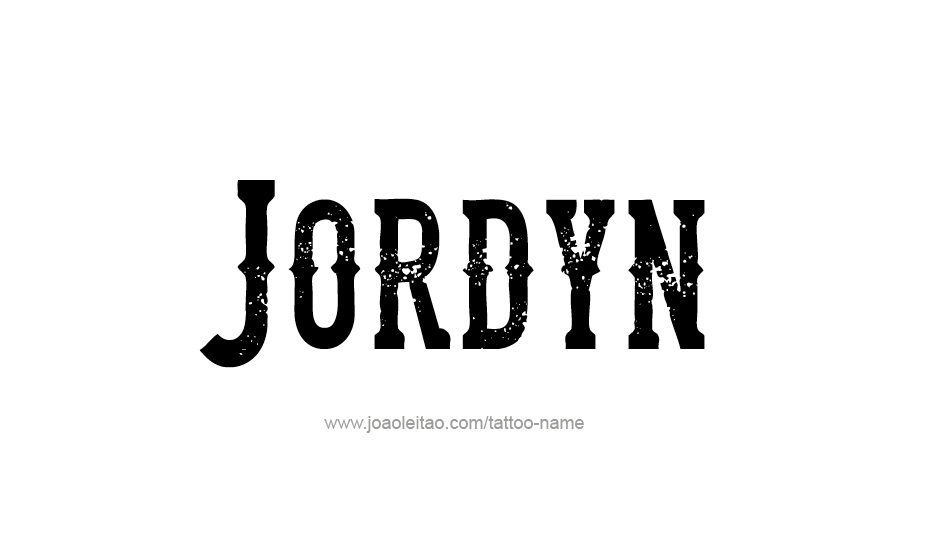 Tattoo Design Name Jordyn   