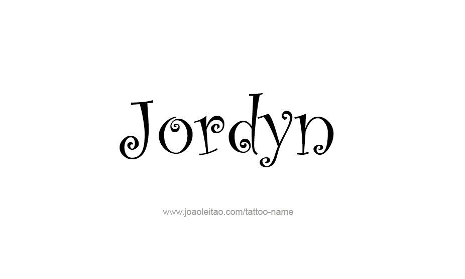 Tattoo Design Name Jordyn   