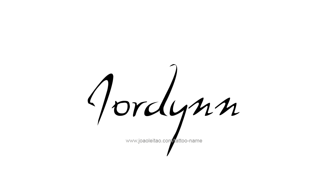 Tattoo Design Name Jordynn   