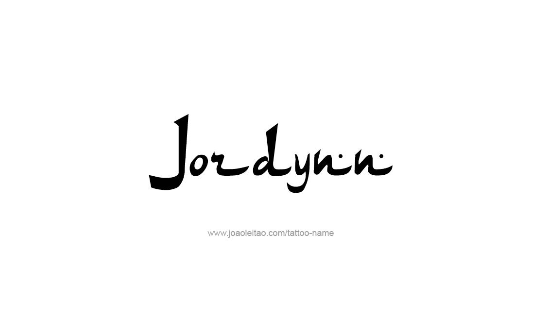 Tattoo Design Name Jordynn   