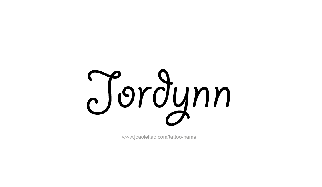 Tattoo Design Name Jordynn   