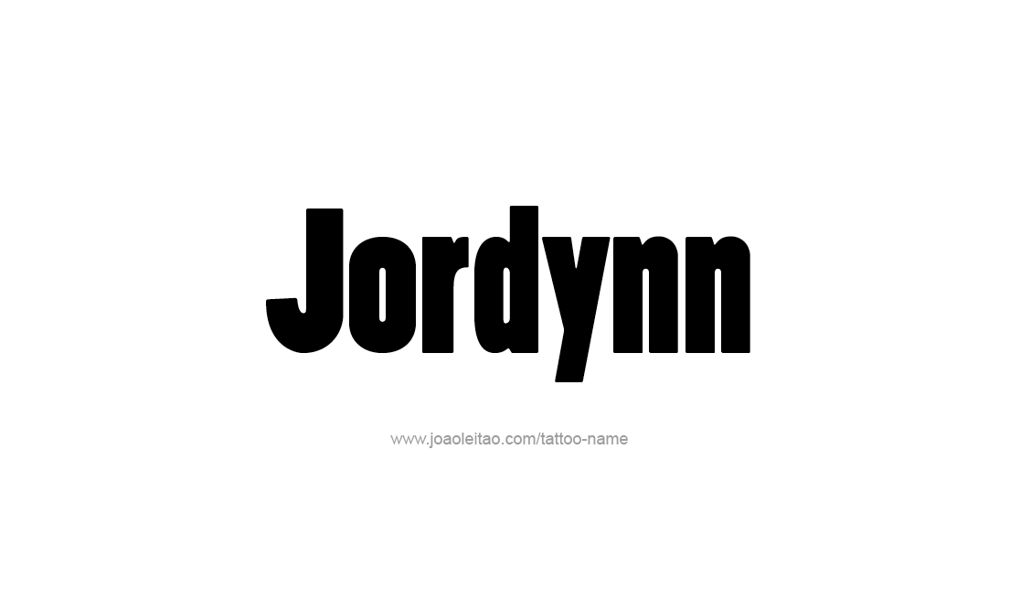 Tattoo Design Name Jordynn   