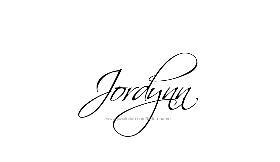 Tattoo Design Name Jordynn   