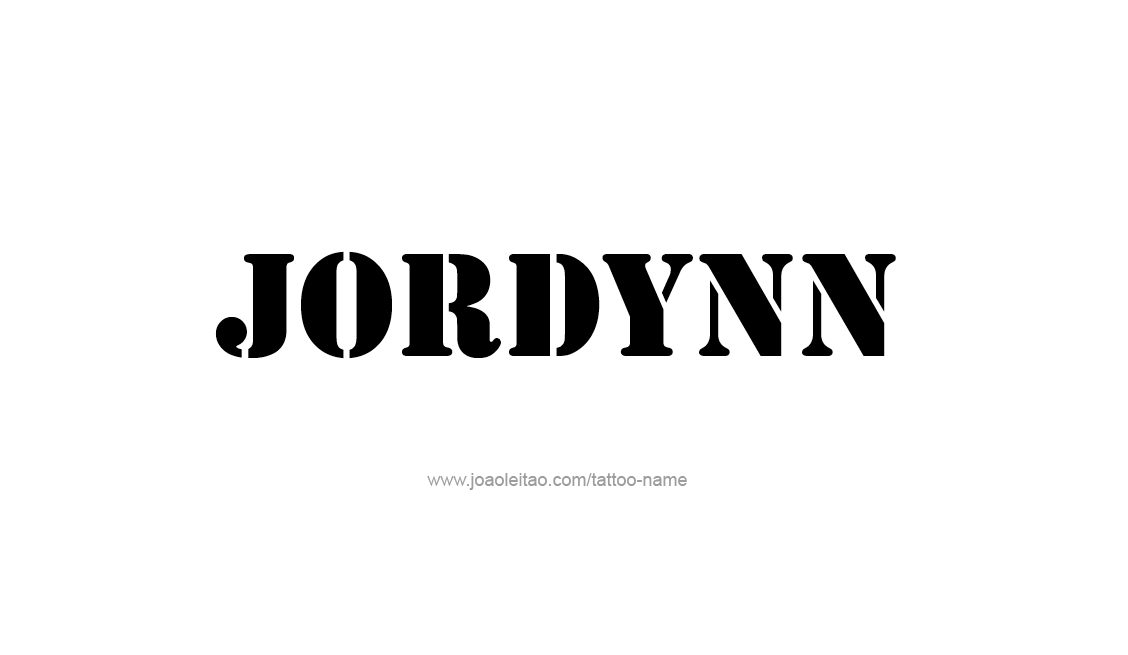Tattoo Design Name Jordynn   