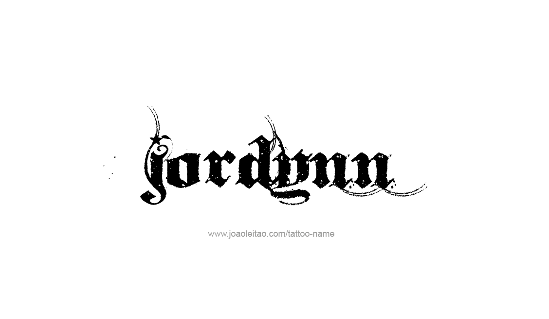 Tattoo Design Name Jordynn   