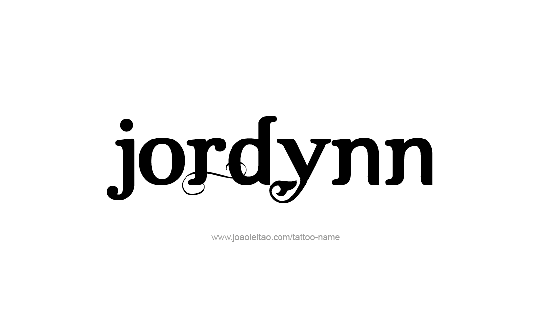 Tattoo Design Name Jordynn   