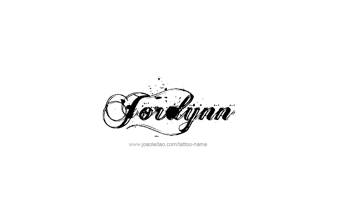 Tattoo Design Name Jordynn   