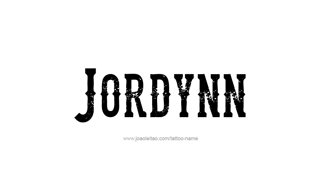 Tattoo Design Name Jordynn   