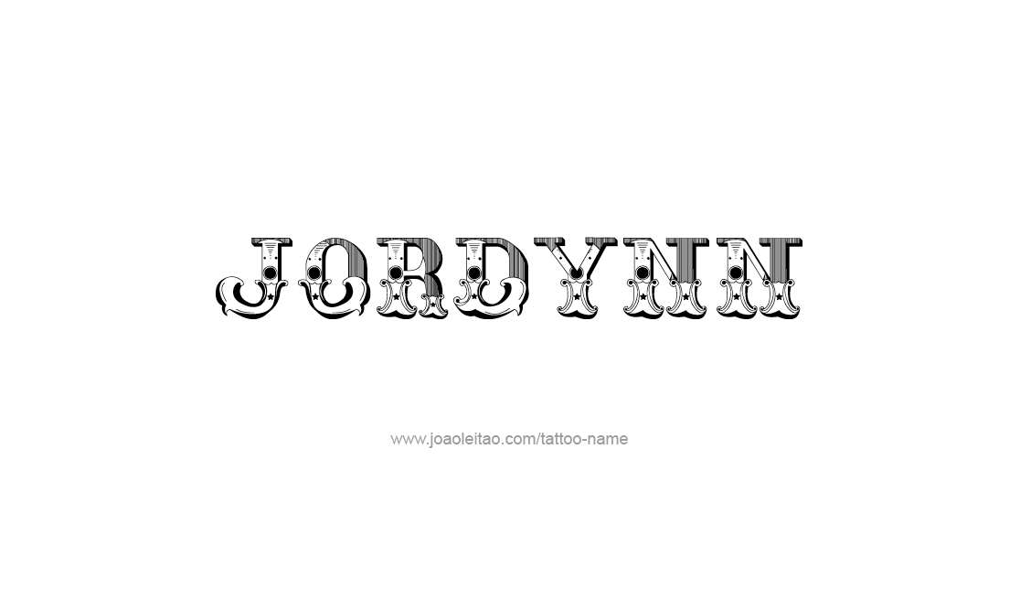 Tattoo Design Name Jordynn   