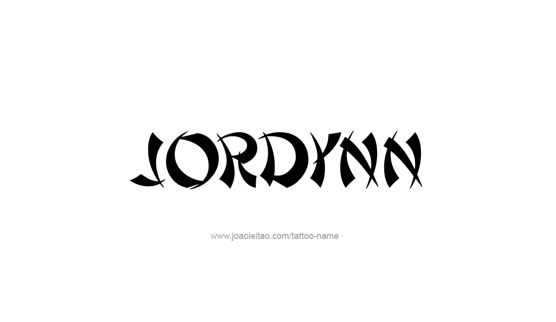 Tattoo Design Name Jordynn   