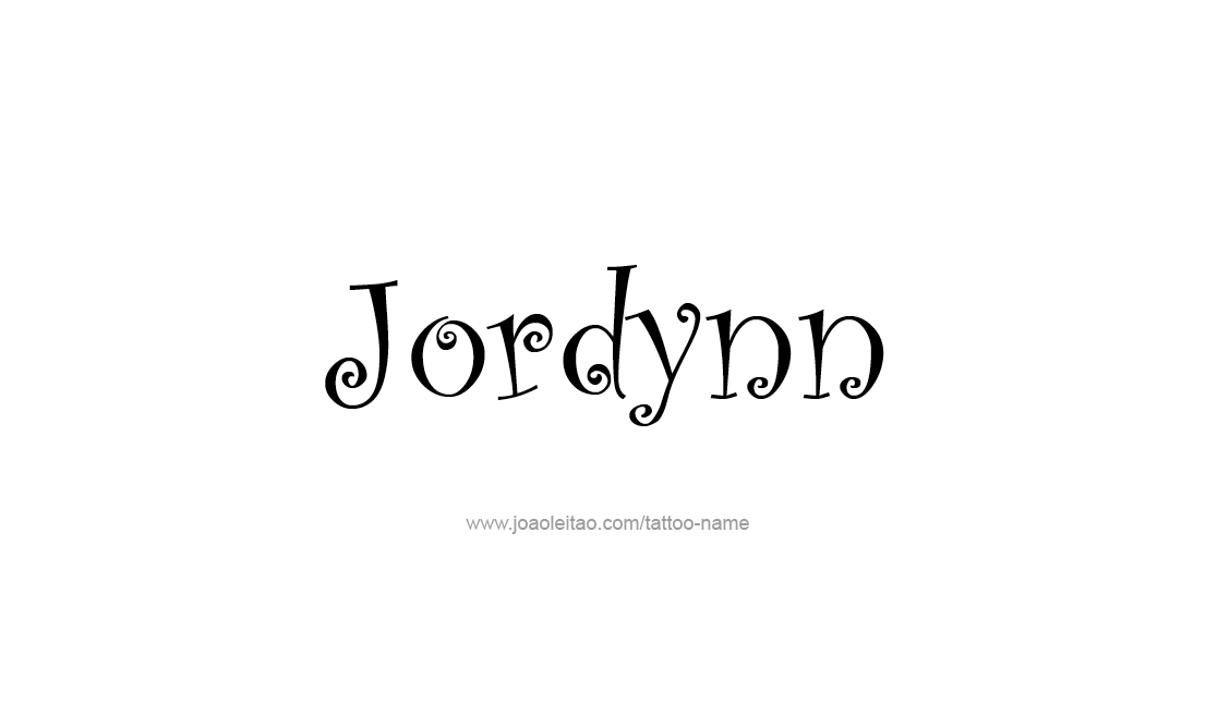 Tattoo Design Name Jordynn   