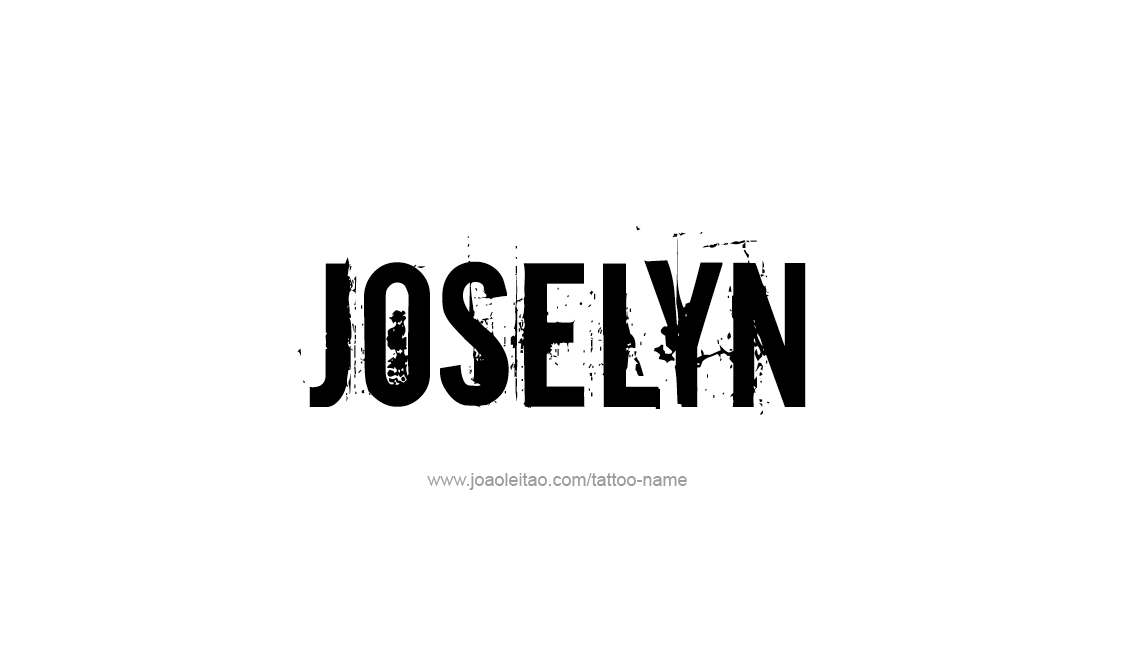 Tattoo Design Name Joselyn   