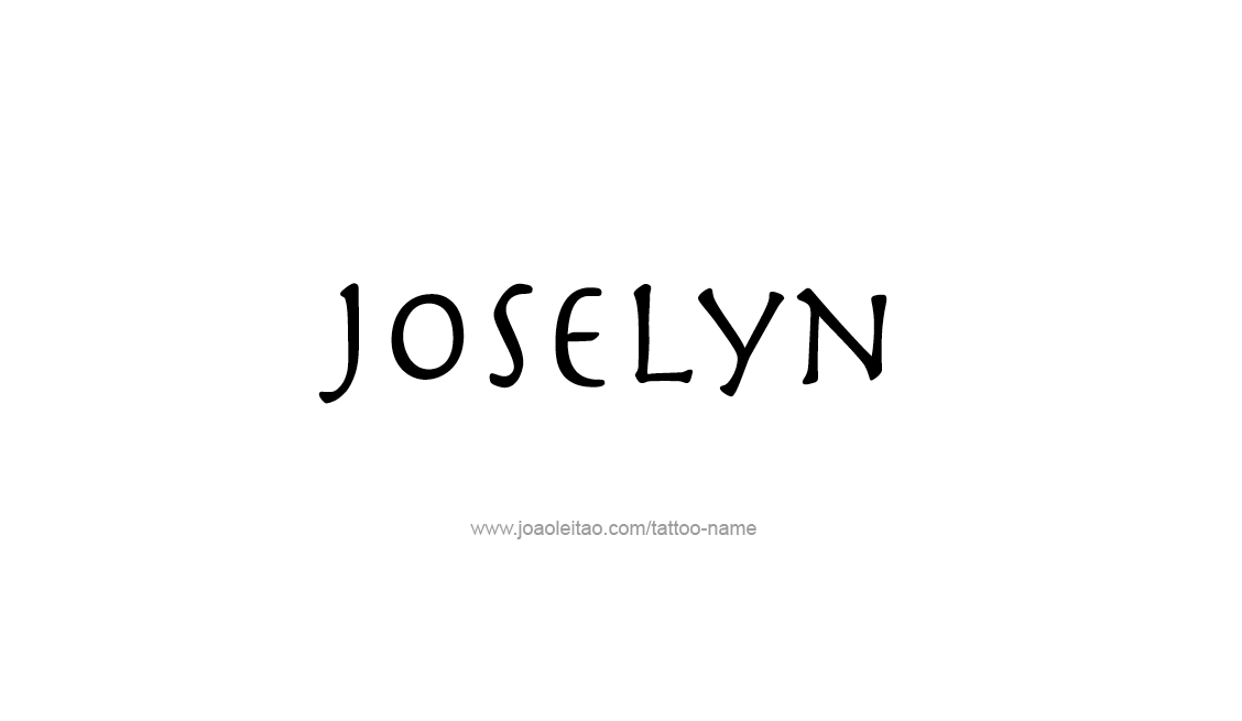 Tattoo Design Name Joselyn   