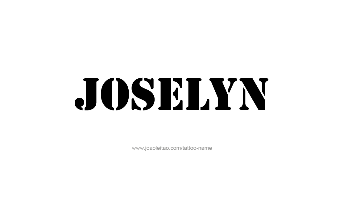 Tattoo Design Name Joselyn   