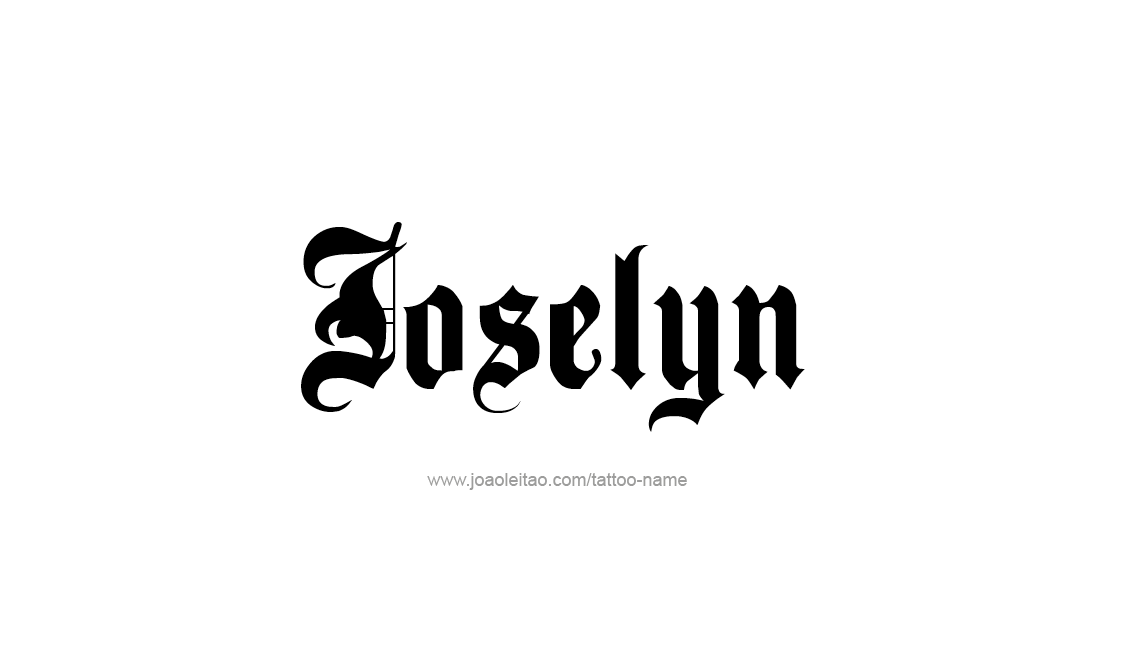 Tattoo Design Name Joselyn   