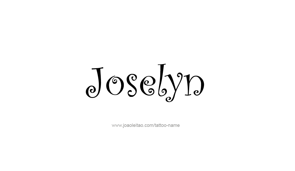 Tattoo Design Name Joselyn   