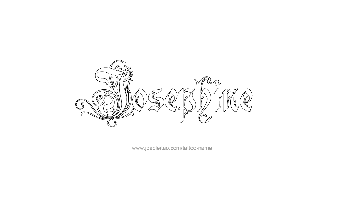 Tattoo Design Name Josephine   