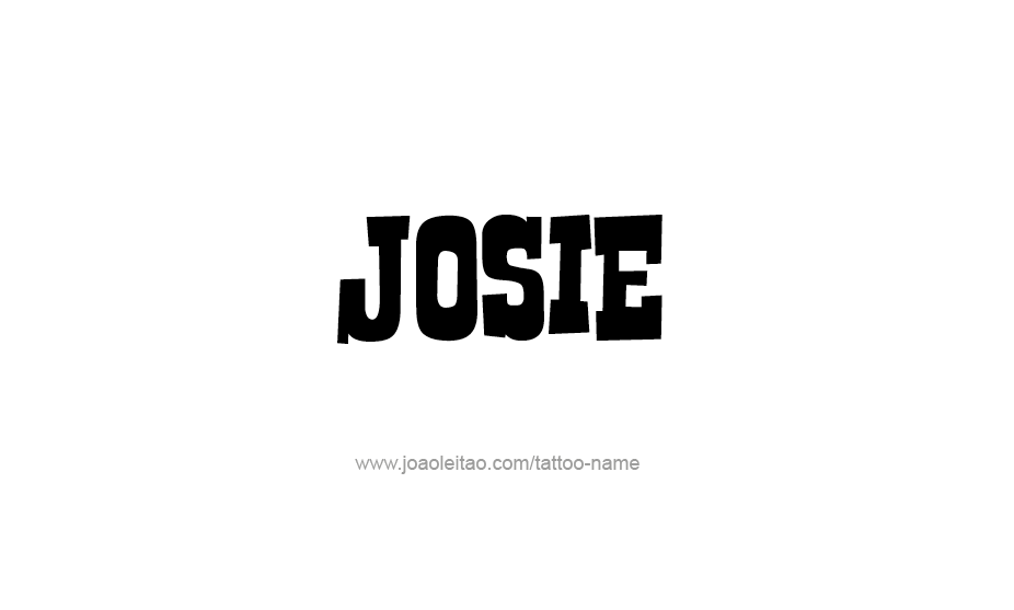 Tattoo Design Name Josie   