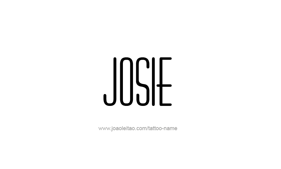 Tattoo Design Name Josie   