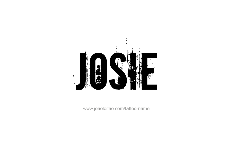 Tattoo Design Name Josie   